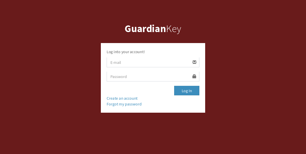 Login page